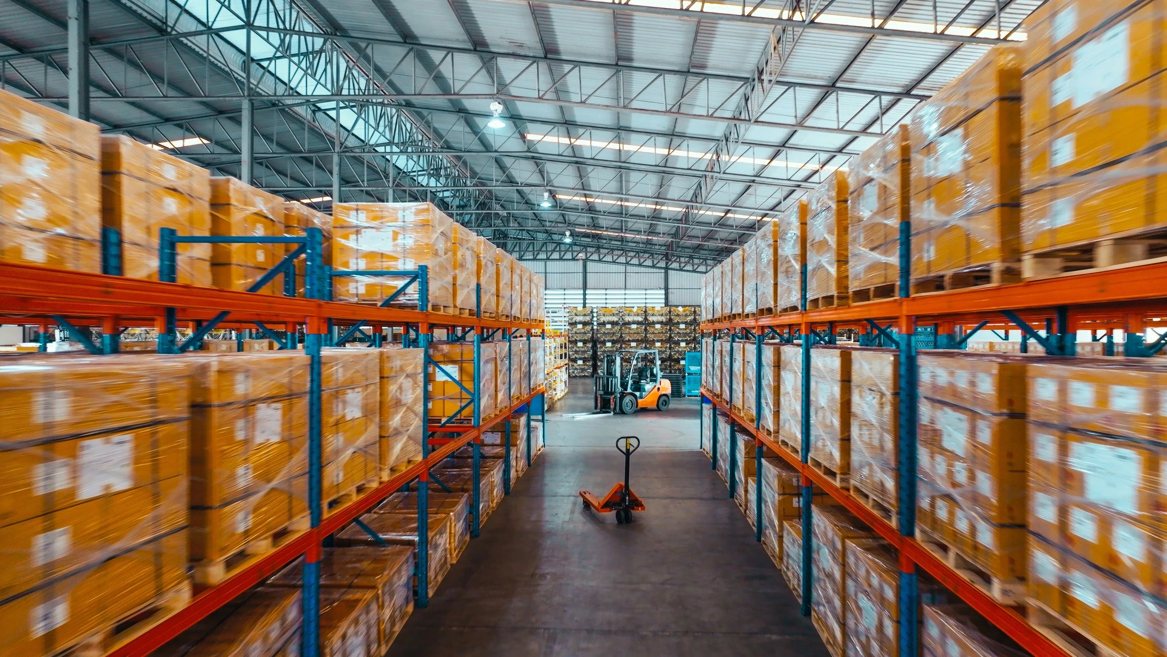 Warehouse shelving and inventory storage
